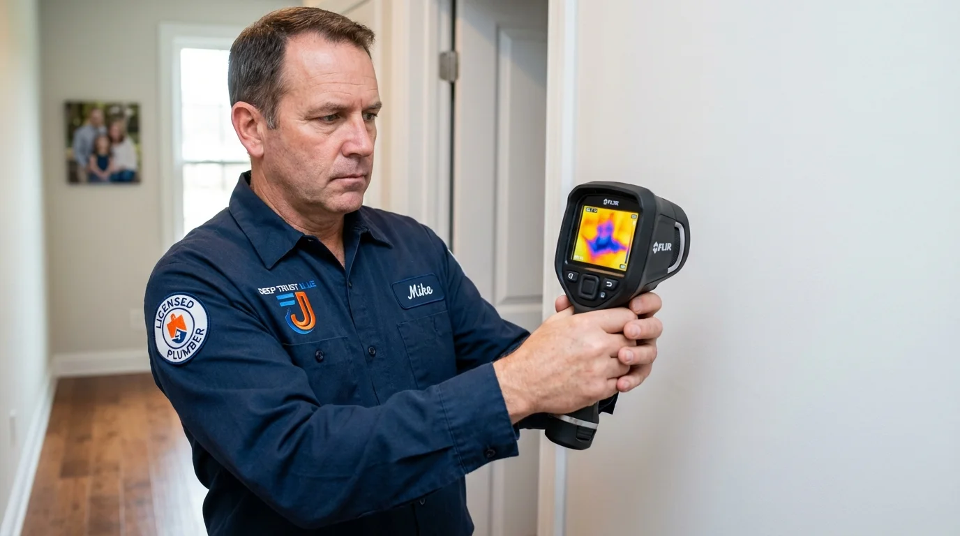 Thermal imaging leak detection by Johns Plumbing LLC in Montgomery Village
